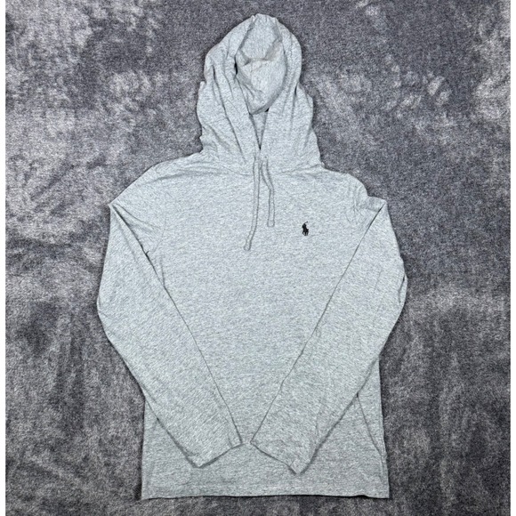 Polo Ralph Lauren Other - Polo Ralph Lauren Mens Gray Long Sleeve Hooded Sweatshirt Pony Logo Small